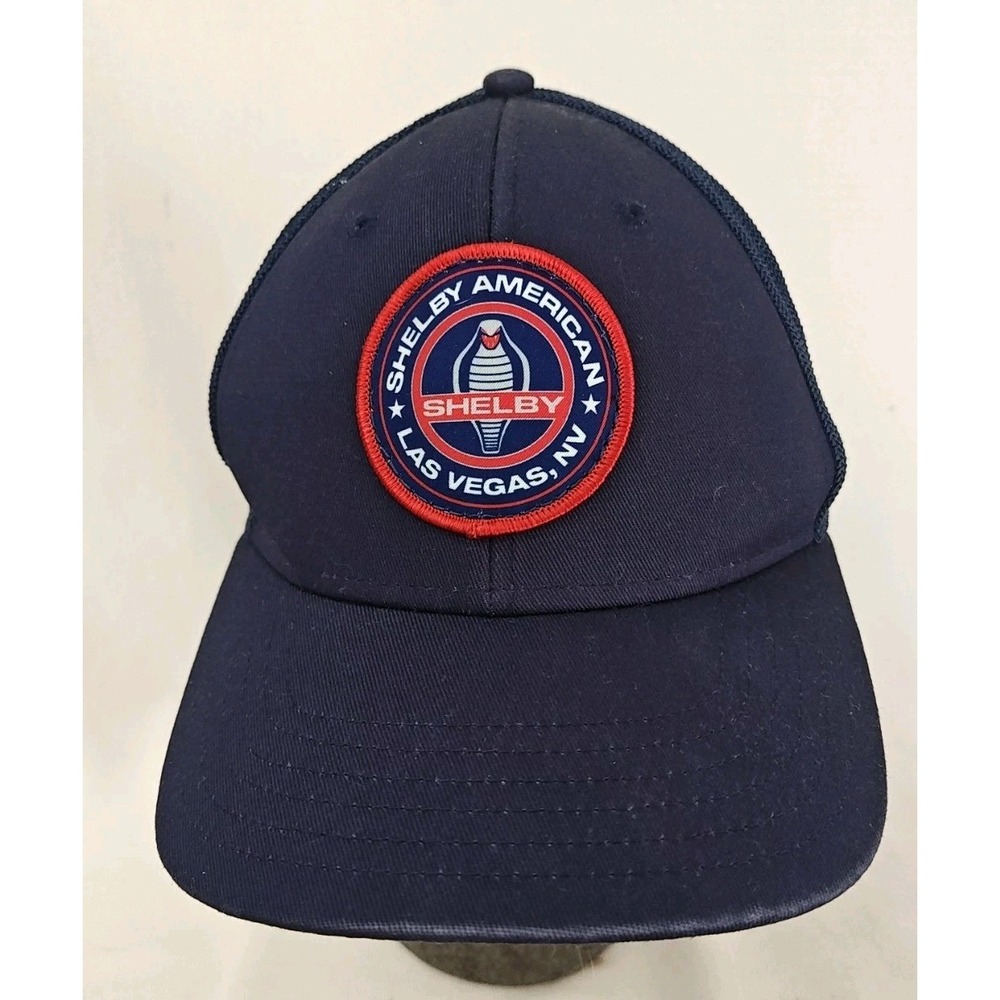 Shelby American Las Vegas Motor Speedway Hat Cap Adjustable‎ Adult blue racing